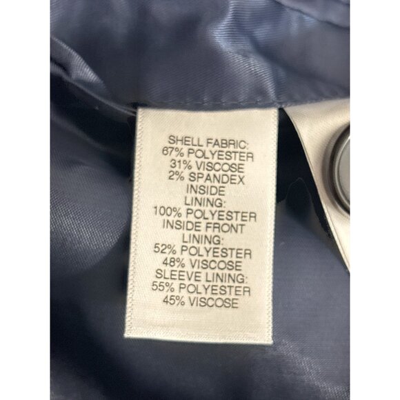 Murano Mens Slim Fit Blue Blazer Jacket - Picture 8 of 12